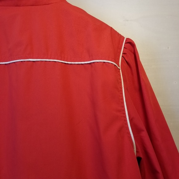 🔴 Vtg 80s Ryan Scott Coat | Red & White Piping | L 🧥 - Picture 5 of 8